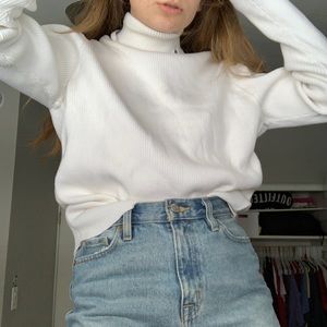 white ralph lauren turtle neck